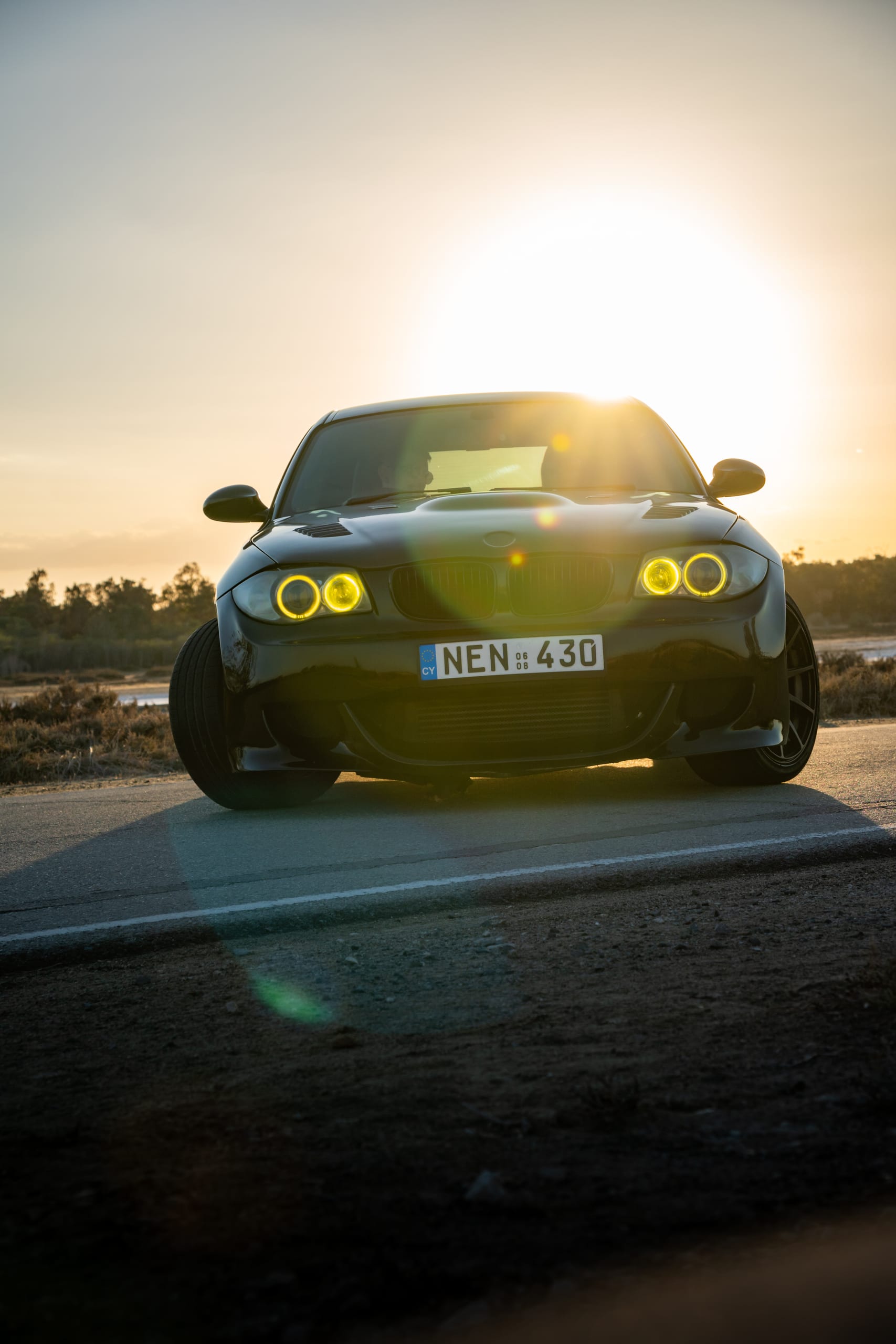 Black BMW E82 — 2